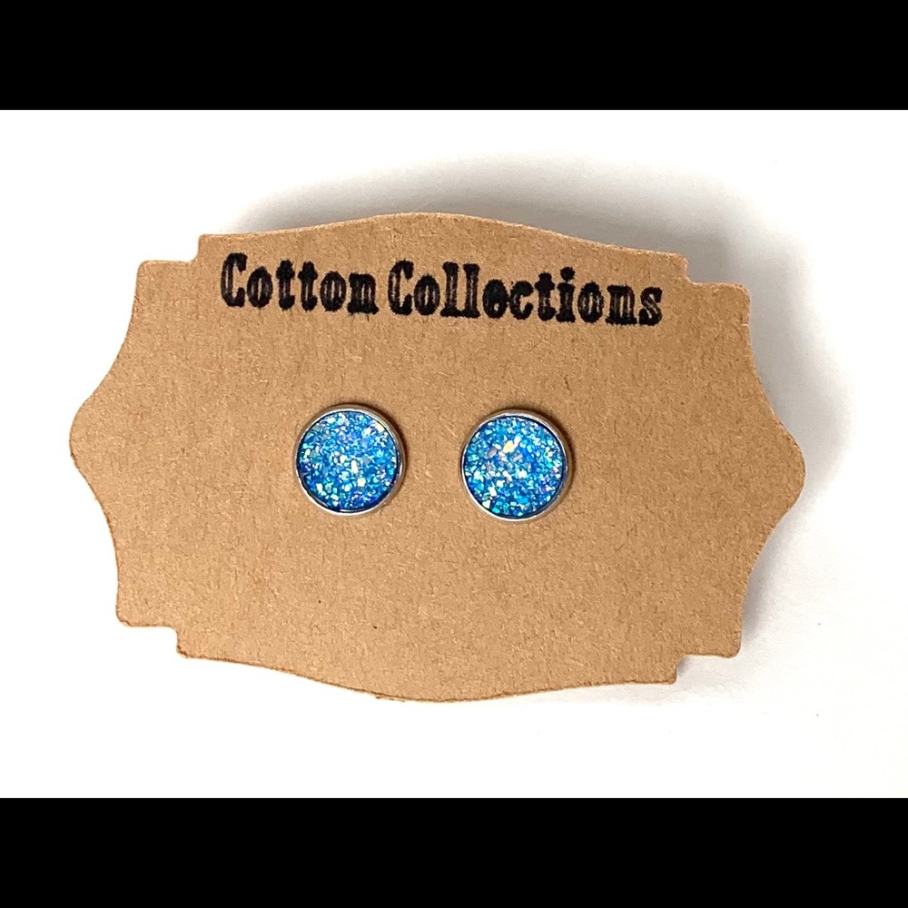 12mm druzy stud carolina